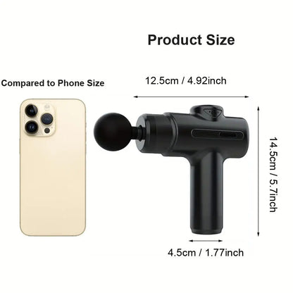 Revitalize Your Body with the Ultimate Electric Muscle Massager – Handheld Neck and Back Relief Tool with 4 Versatile Heads for Total Relaxation Anywhere!